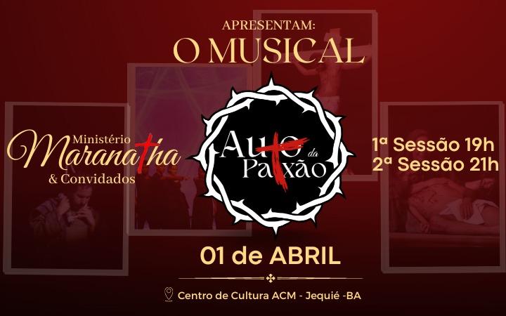 Após 3 anos, está de volta O MUSICAL AUTO DA PAIXÃO.