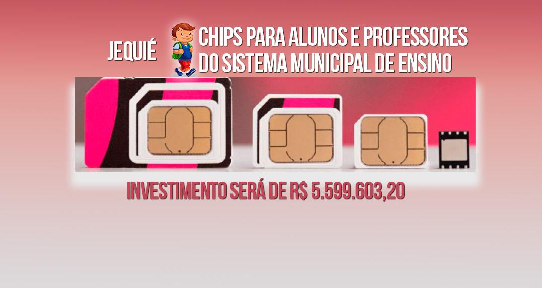 Prefeitura de Jequié vai licitar chips para alunos e professores