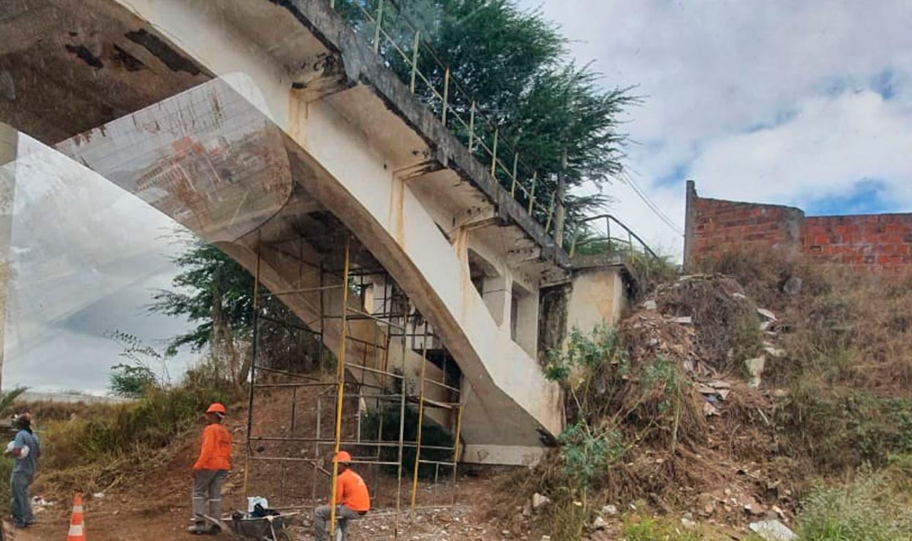 Após da denúncia no MP, ponte começa a ser recuperada