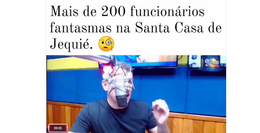 Vereador Sidney Magal rebate acusações de Zé Cocá contra a Santa Casa