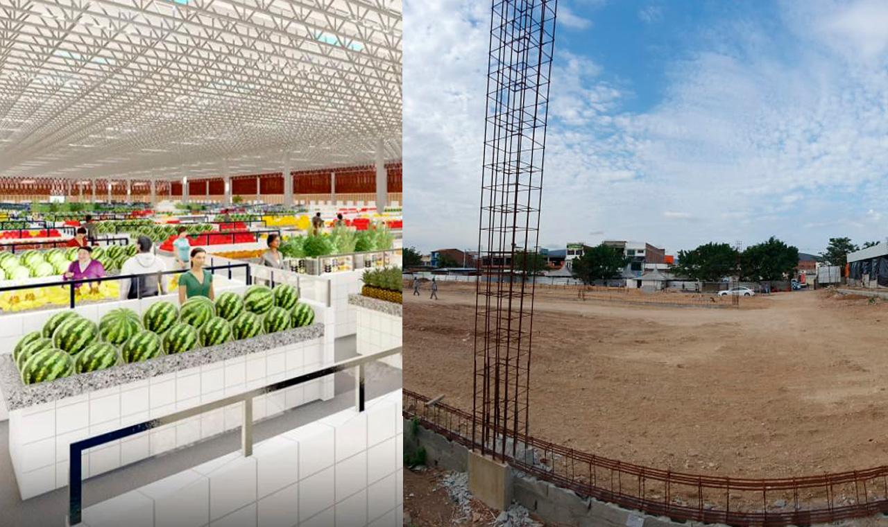 Obras do Pavilhão de Hortifruti se arrastam sem previsão de entrega