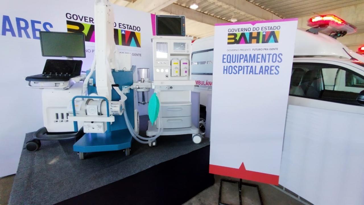 Novas ambulâncias e centenas de equipamentos reforçam estrutura dos municípios e a assistência primária em saúde na Bahia
