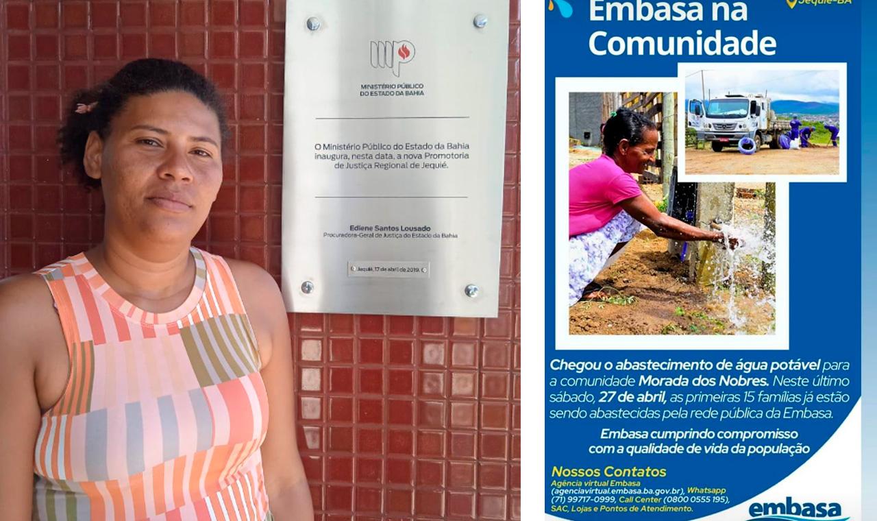 MORADORES DO MORRO DO MACACO COMEMORAM A CHEGADA DA ÁGUA POTÁVEL NA COMUNIDADE