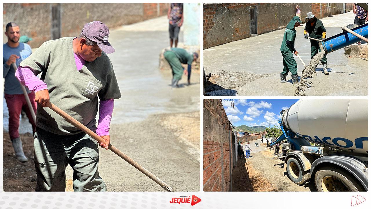 Prefeitura de Jequié amplia programa de pavimentação no Conjunto Prodecor no Mandacaru