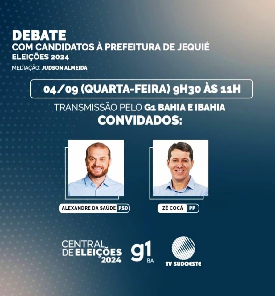 Link para o debate entre os Alexandre da Saúde e Zé Cocá é disponibilizado pela Rede Bahia