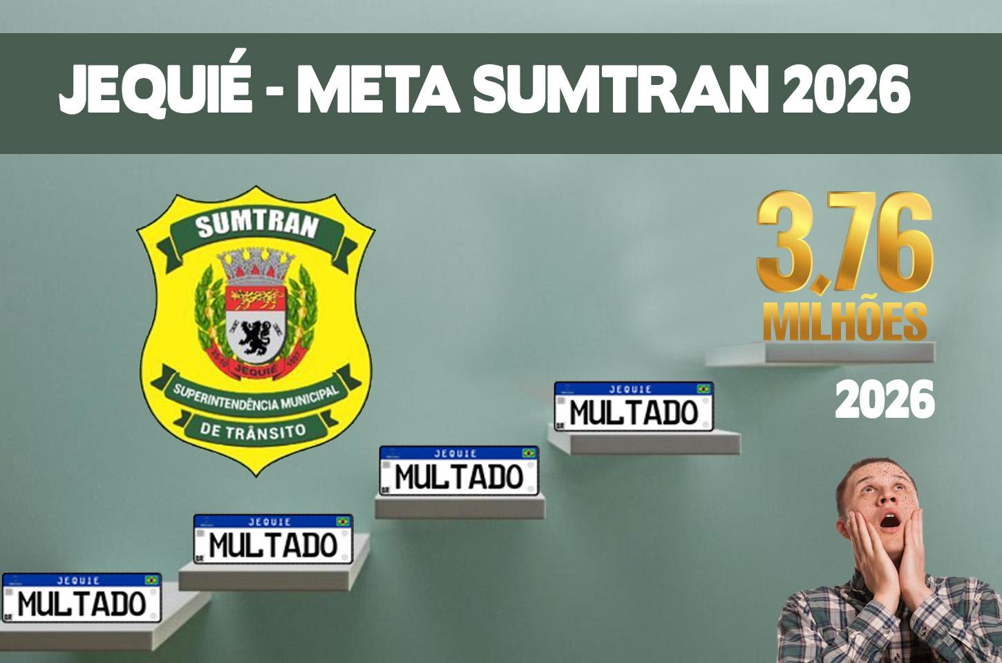 SUMTRAN: META DE ARRECADAÇÃO COM MULTAS EM 2026 É DE R$ 3,7 MILHÕES