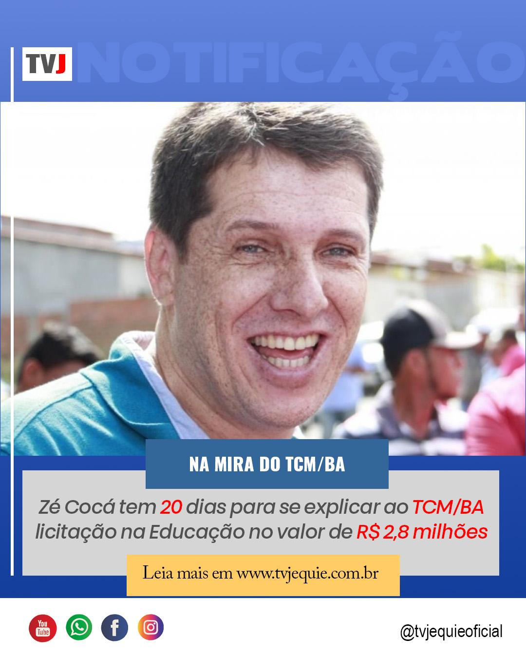 MAIS UMA BOMBA NO COLO DA GESTÃO ZÉ COCÁ