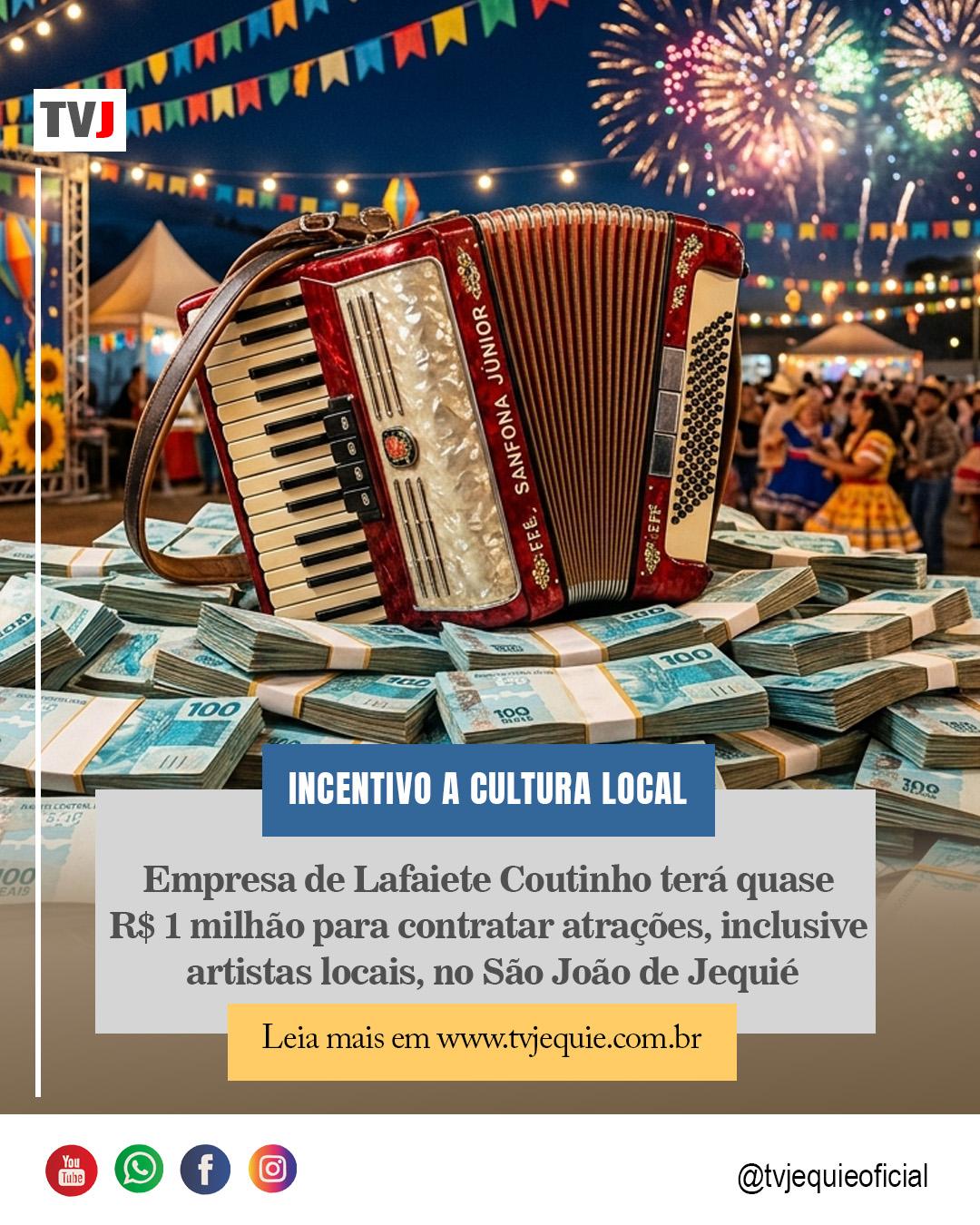 ARTISTAS DE JEQUIÉ COMEMORAM APORTE DE RECURSOS PARA A CULTURA LOCAL