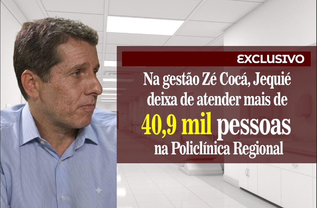 Na gestão Zé Cocá, Jequié deixa de atender mais de 40,9 mil pessoas na Policlínica Regional