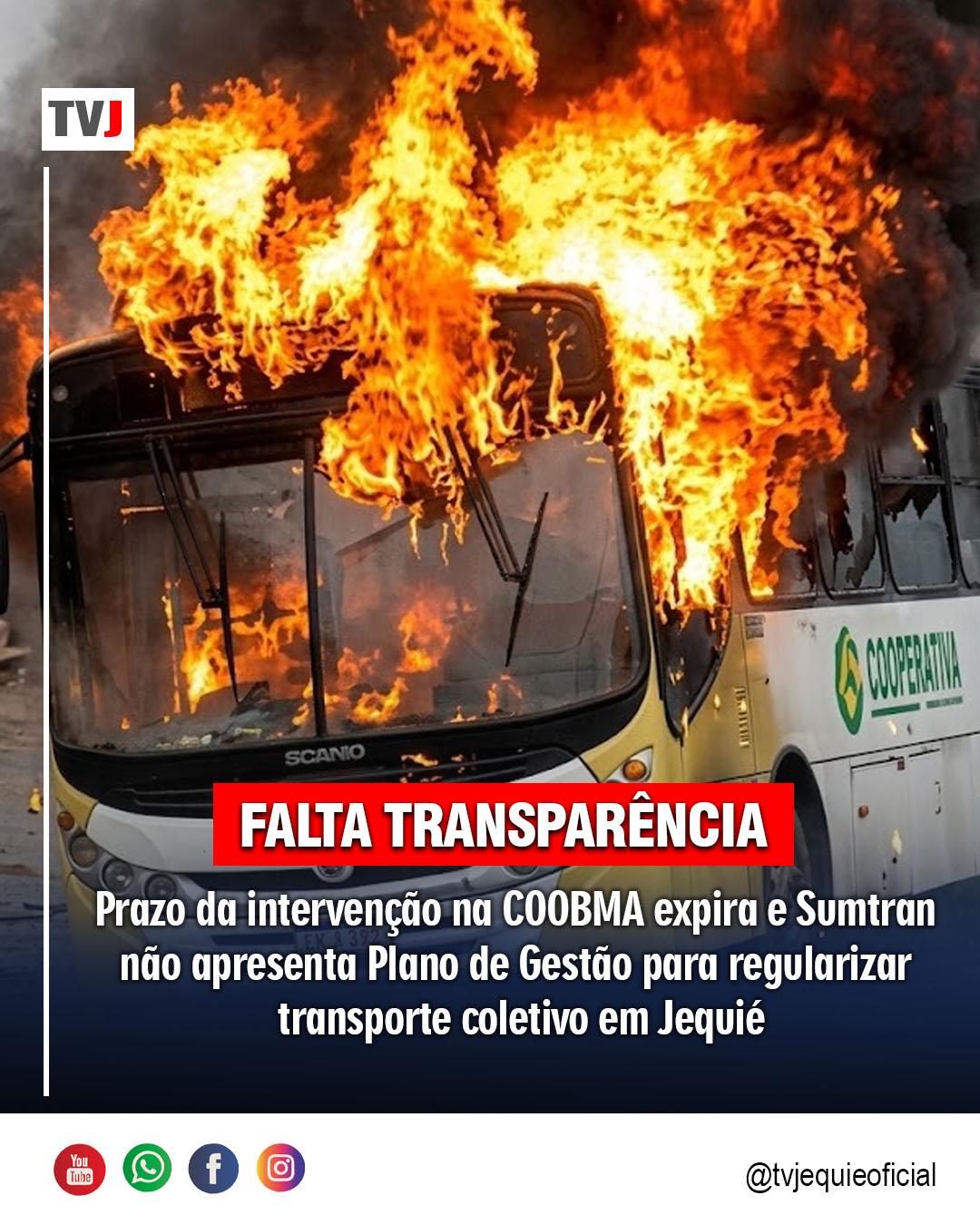 INTERVENÇÃO NO TRANSPORTE COLETIVO DE JEQUIÉ SEGUE SEM TRANSPARÊNCIA E SEM COBRANÇA DAS AUTORIDADES