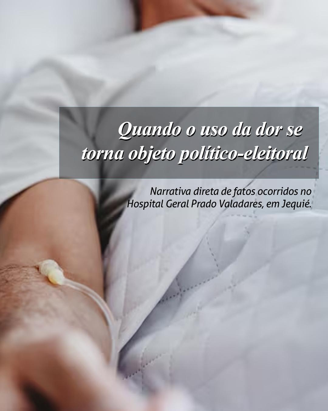 OS PERIGOS QUANDO O USO DA DOR SE TORNA OBJETO POLÍTICO-ELEITORAL