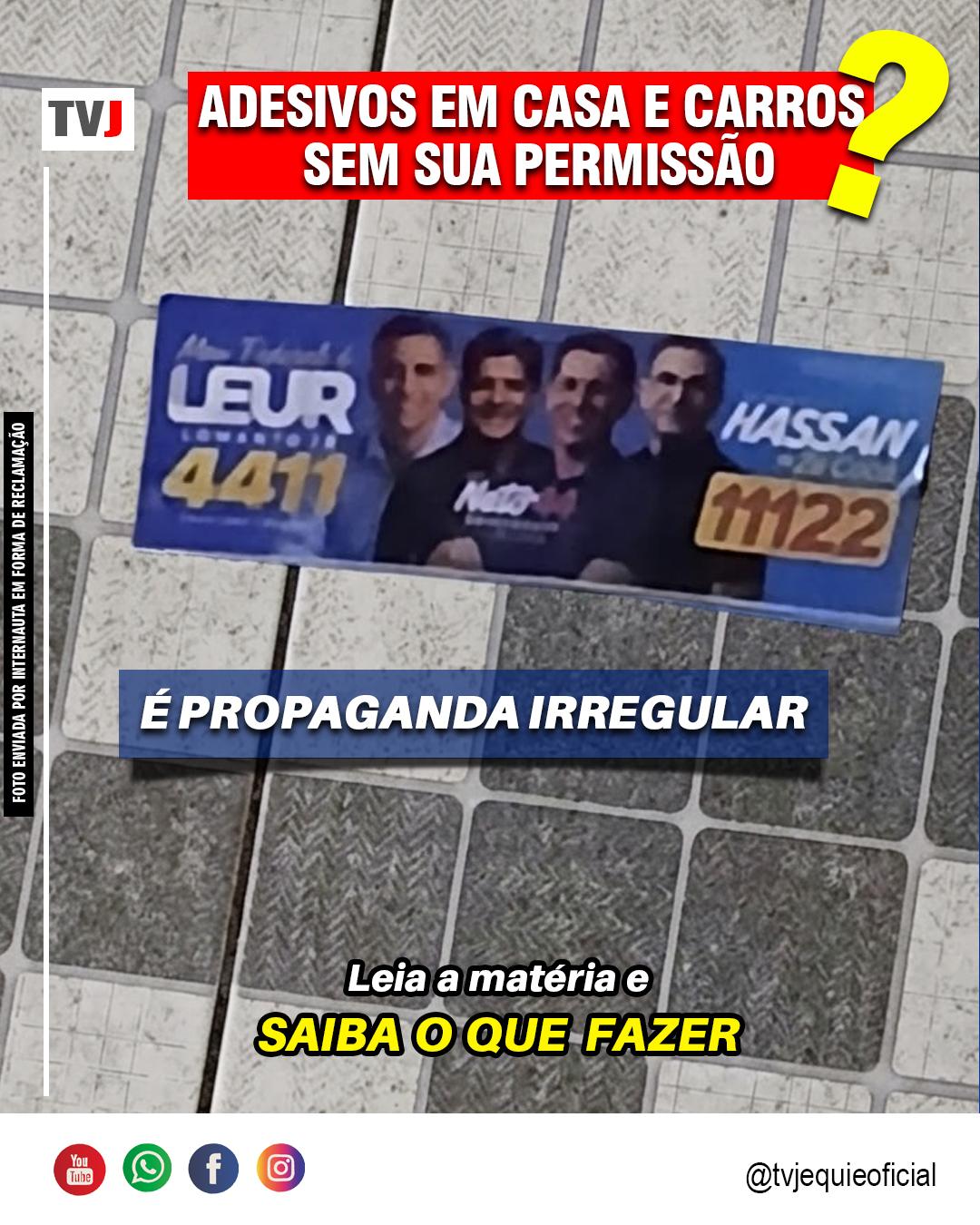 PROPAGANDA ELEITORAL: VOCÊ AUTORIZOU?
