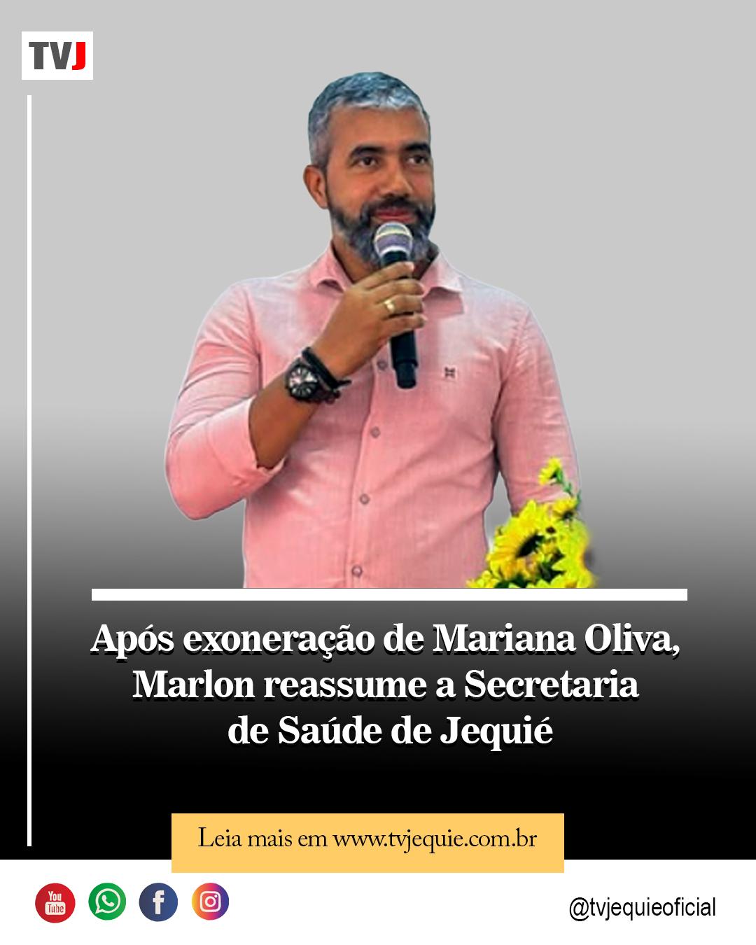 Após exoneração de Mariana Oliva, Marlon Pereira retorna ao comando da Saúde de Jequié