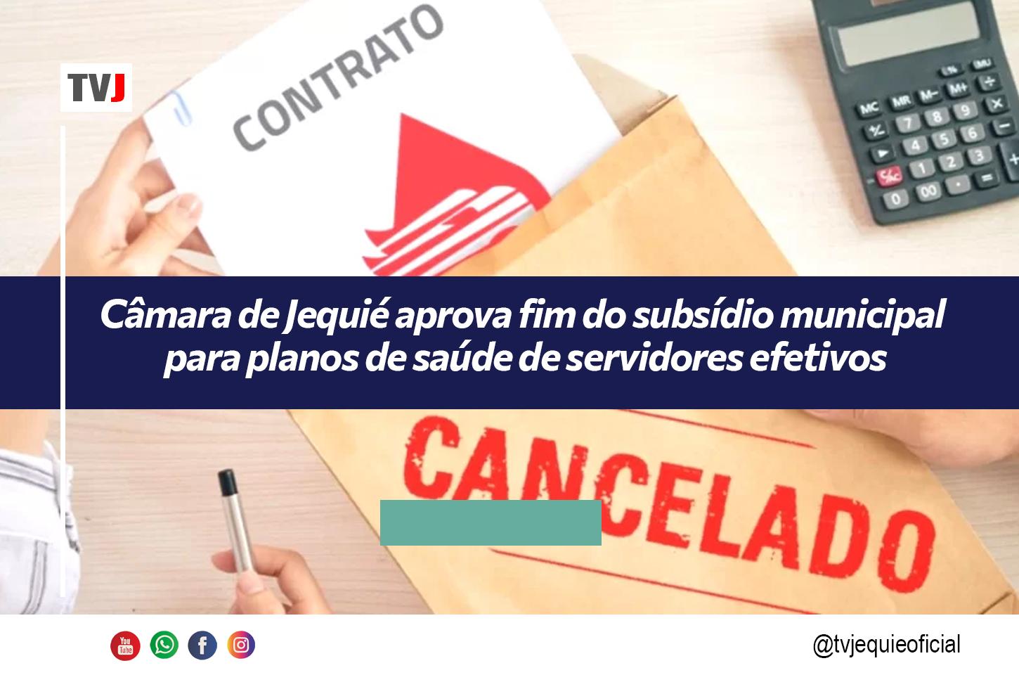 Câmara de Jequié aprova fim do subsídio municipal para planos de saúde de servidores efetivos