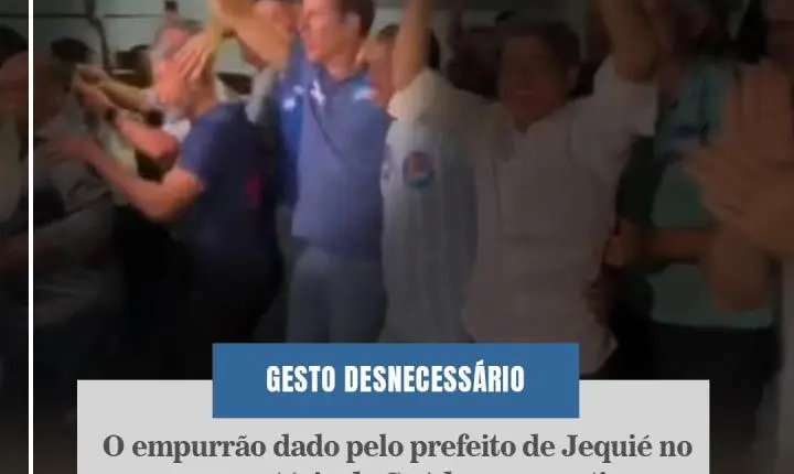 NO LUGAR DO ABRAÇO FRATERNAL, UM EMPURRÃO DESNECESSÁRIO.