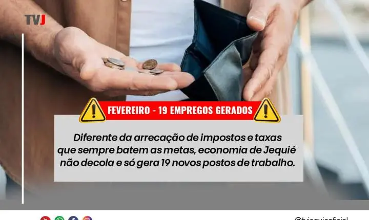 RECESSÃO E DESEMPREGO ASSOLAM JEQUIÉ