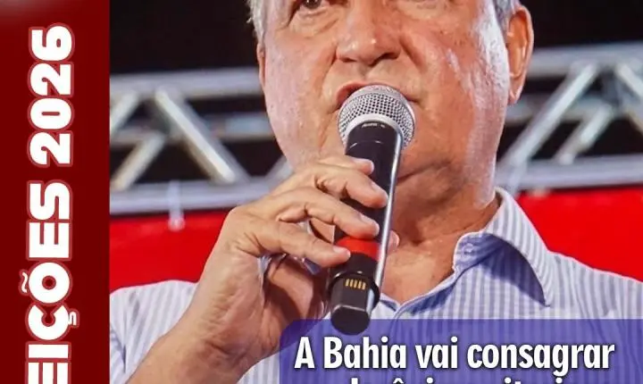 Rui Costa aposta em vitória de Jerônimo no primeiro turno e destaca investimentos que transformam a Bahia